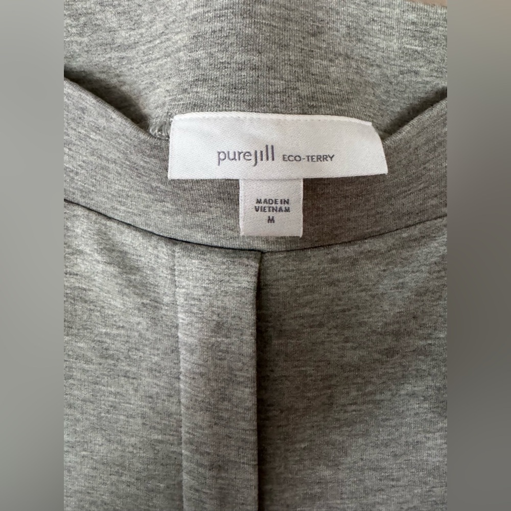 Pure Jill J Jill Eco Terry Joggers Gray Medium Pull-On Lounge Pants - Picture 3 of 4
